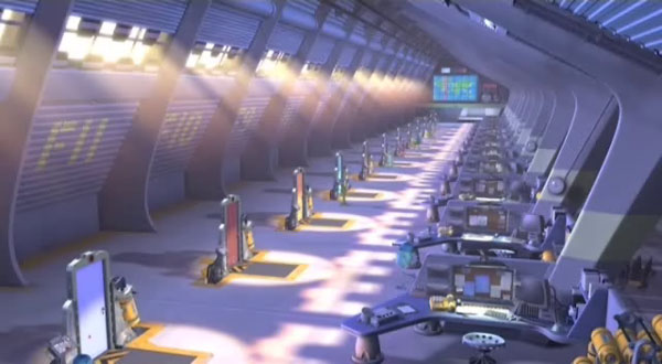 The workshop of Monsters, Inc.